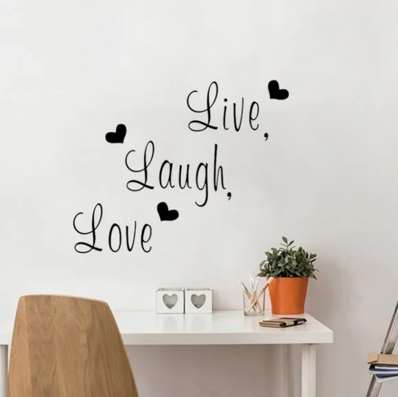 VINYL Wall Decal LIVE LAUGH LOVE - Picture 3 of 6